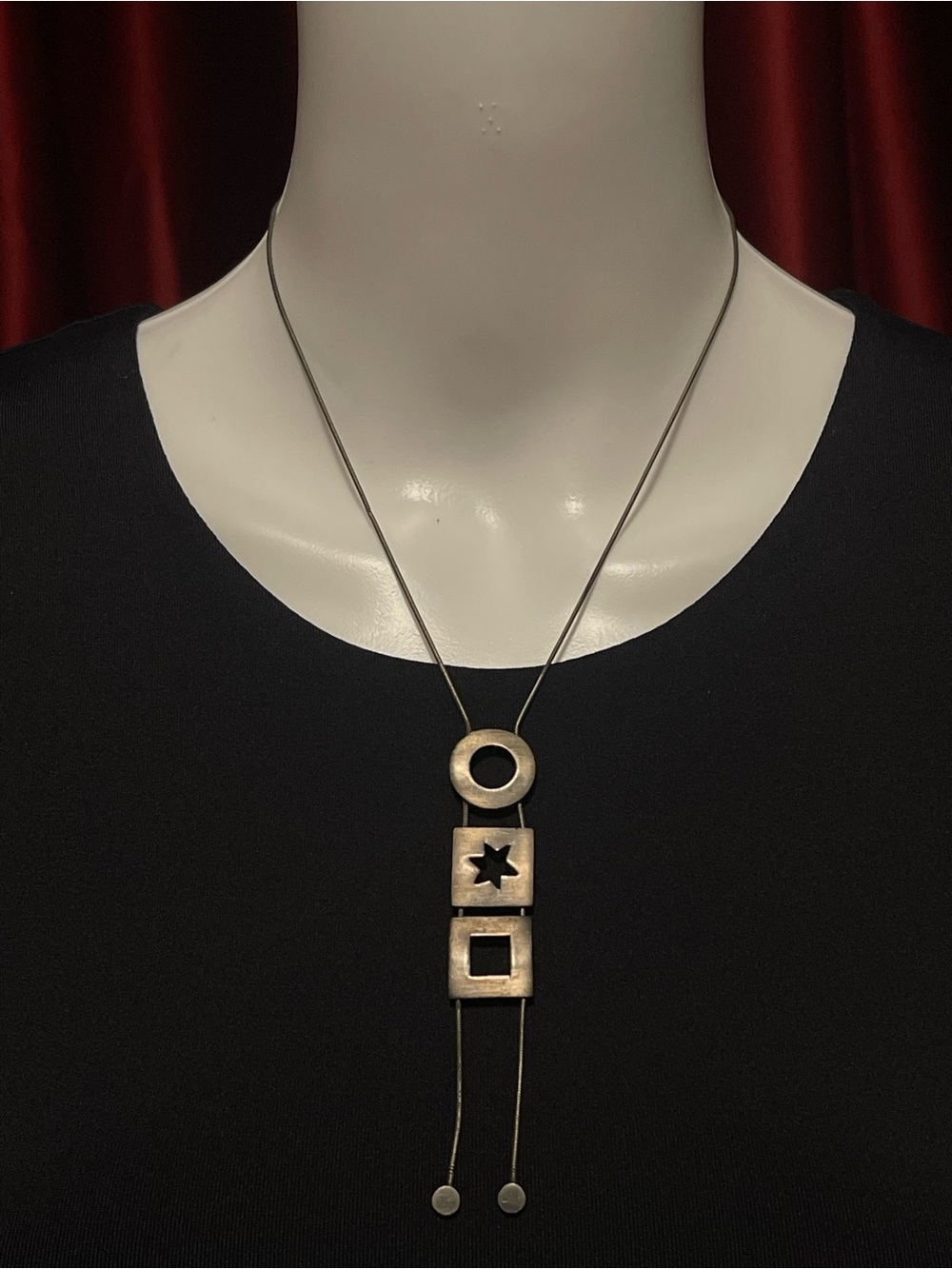 Vintage Contemporary Gold-Tone Geometric Pendant Necklace - Women Jewelry